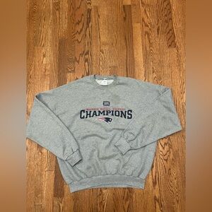 Vtg 2004 New England Patriots Super Bowl Champions Sweatshirt 2xl Crewneck